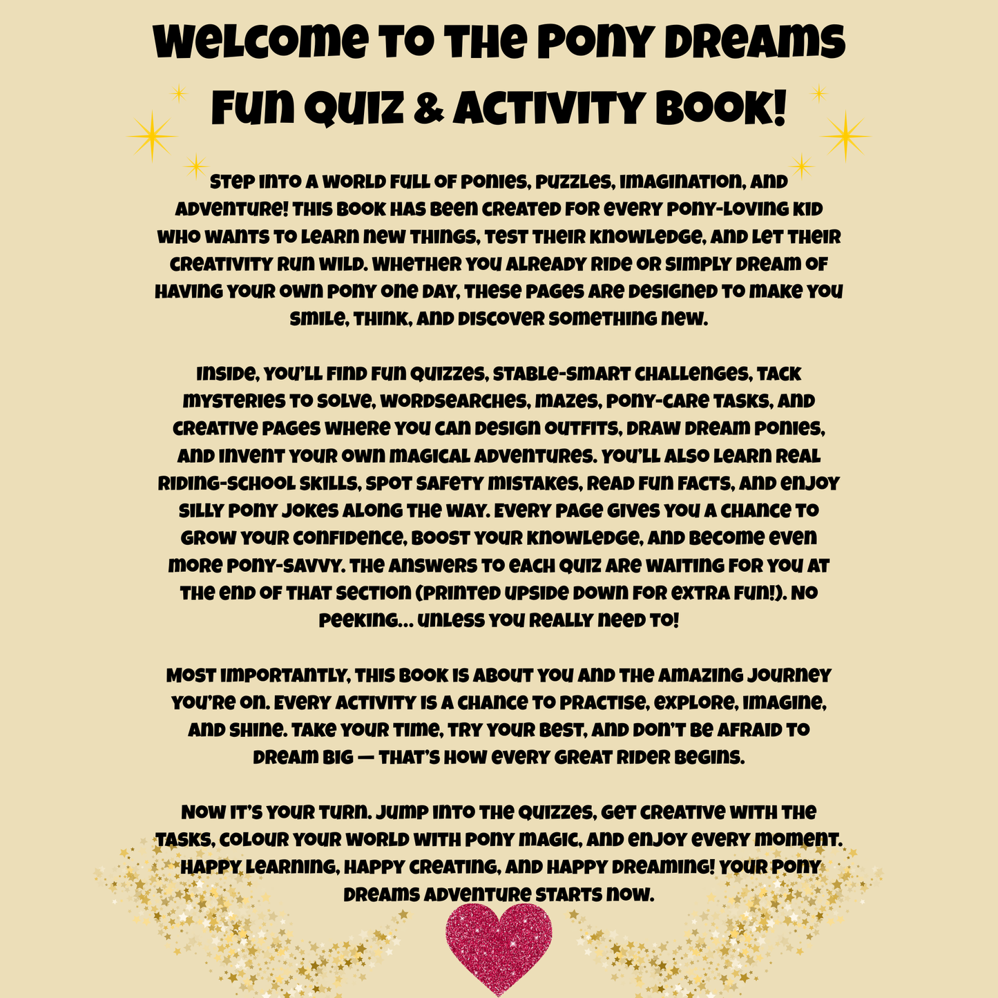 Pony Dreams Fun Quiz & Activity Book
