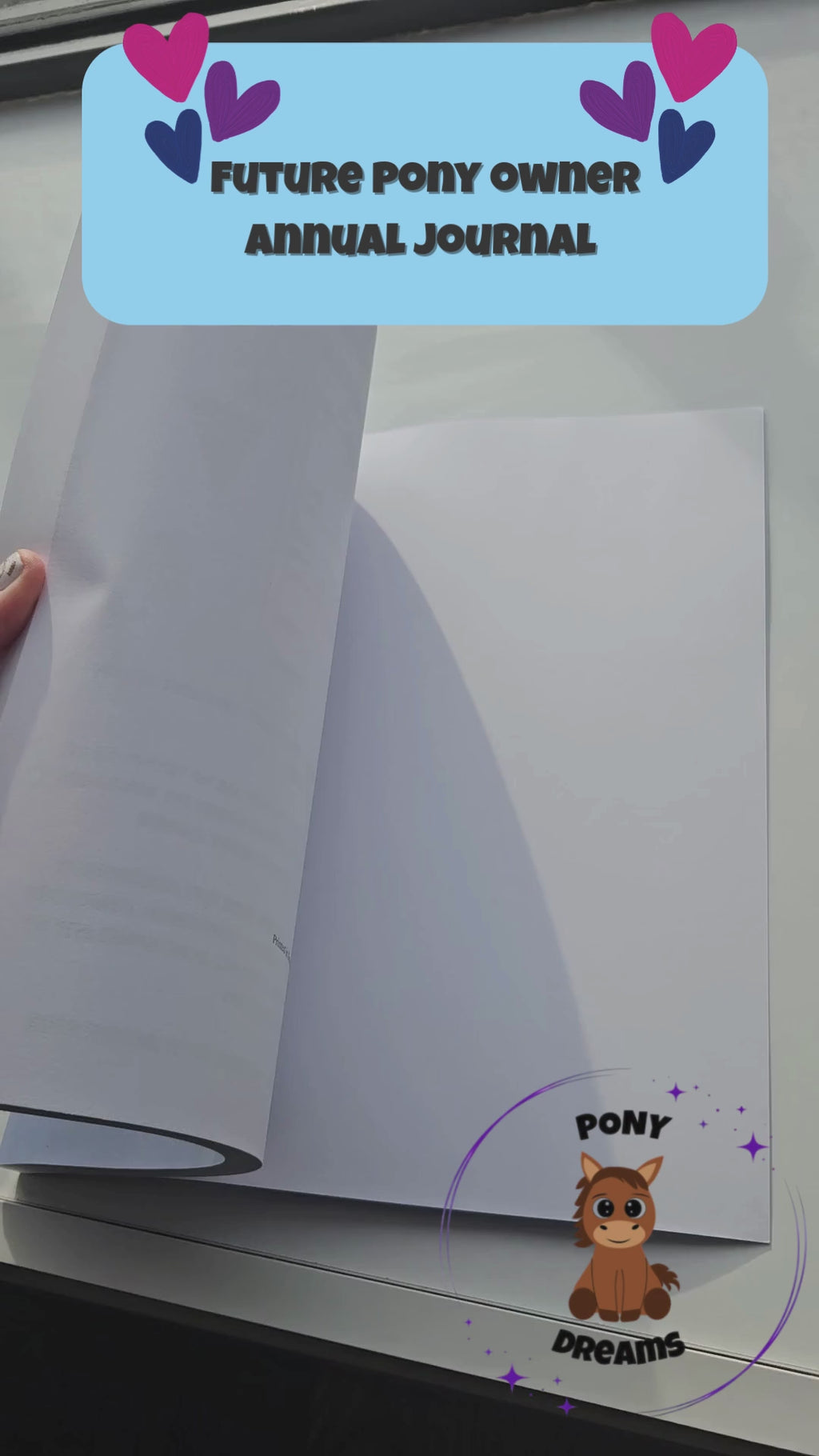 Future Pony Owner Annual Journal (undated so start any time of year)